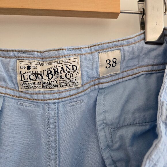 Lucky Brand Men’s Linen-Blend Shorts - Picture 3 of 5